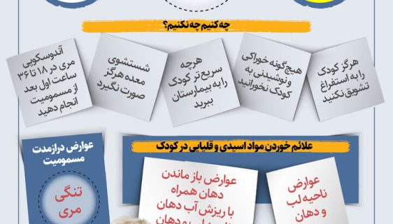 اگر کودکمان مواد شوینده خورد چه کار کنیم؟