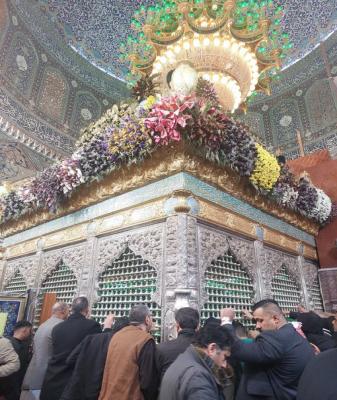 حرم مطهر عسکریین در آستانه میلاد امام زمان (عج)