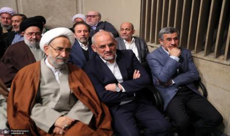 محمود احمدی نژاد در دیدار مسئولان و کارگزاران نظام با رهبر معظم انقلاب