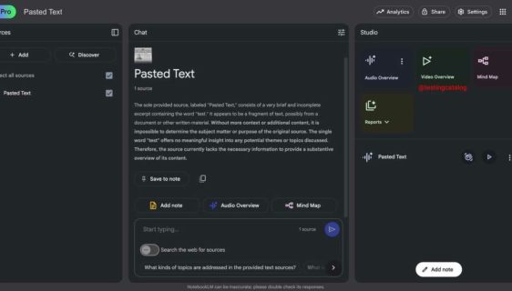 قابلیت تولید ویدیو با NotebookLM گوگل